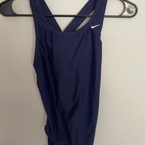 Nike blue one piece swimsuit